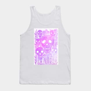 Pink Skulls Tank Top